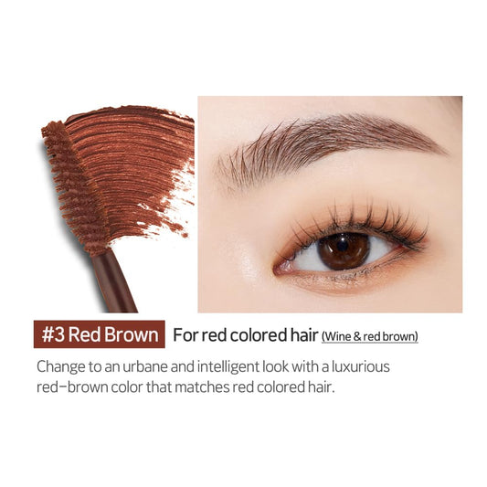 ETUDE wand closeup displaying precise brush for easy, controlled brow application