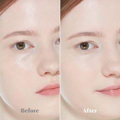ETUDE open powder in cap showing fine translucent grains for even mattifying