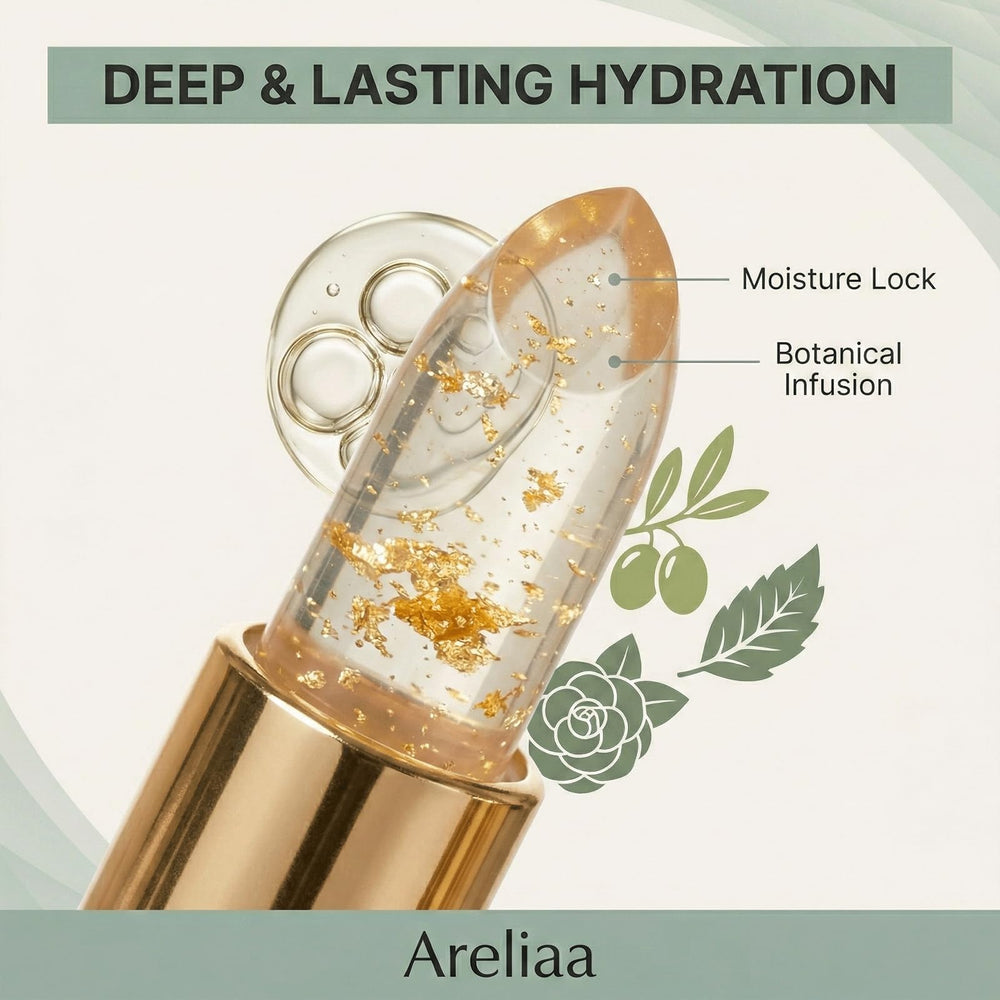 ETUIH Areliaa swatch on hand illustrating color shift and customizable tint advantage