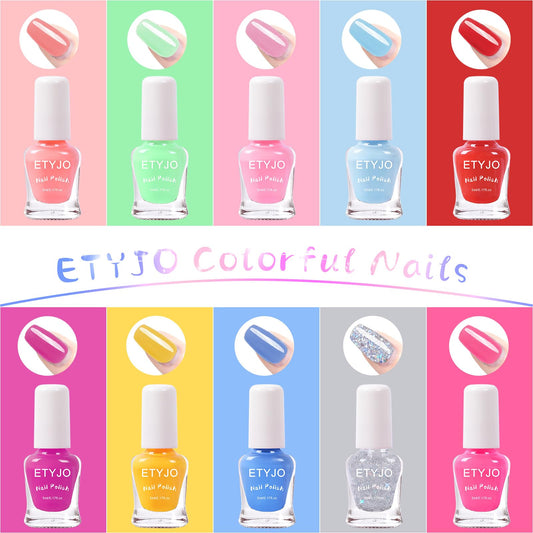 ETYJO display of all 10 colors highlighting variety for creative play