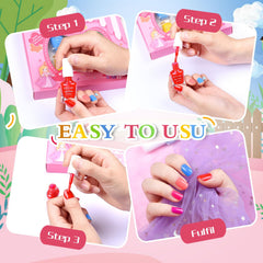ETYJO lifestyle party scene showing fun, safe manicure for kids