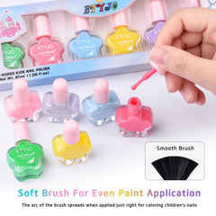 ETYJO brush applying polish demonstrating smooth coverage and fast dry