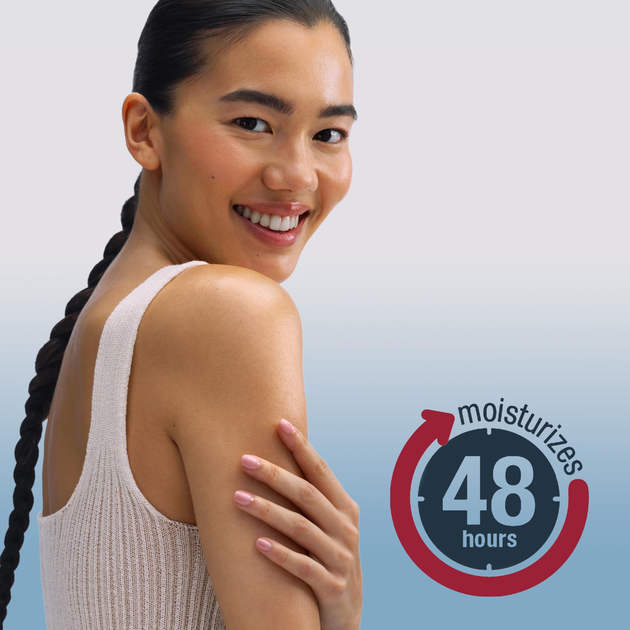 Applying Eucerin on hands to relieve dryness and restore smooth skin quickly