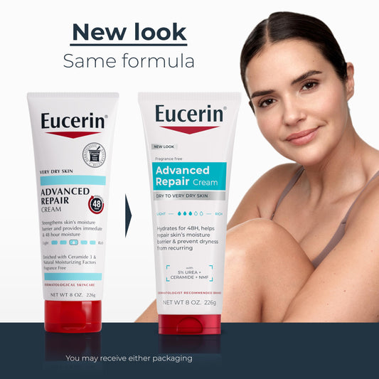 Eucerin back label with directions and ingredient clarity