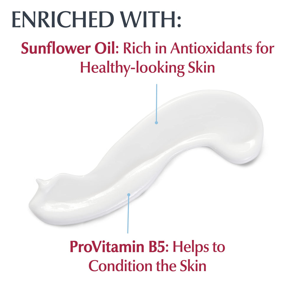 Eucerin on heels to illustrate deep hydration for rough, dry feet
