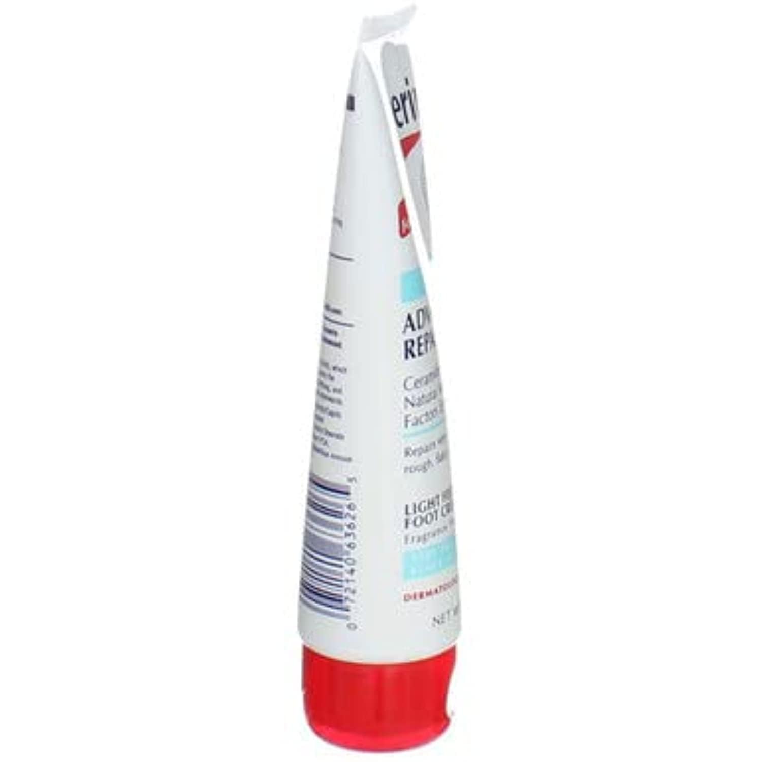 Eucerin label close-up showing active buffered AHA and moisturizing benefits
