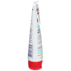 Eucerin label close-up showing active buffered AHA and moisturizing benefits