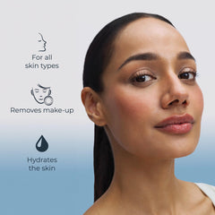 Eucerin hyaluronic acid graphic emphasizing moisture-supporting benefit
