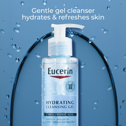 Eucerin pump detail highlighting easy dispensing and control
