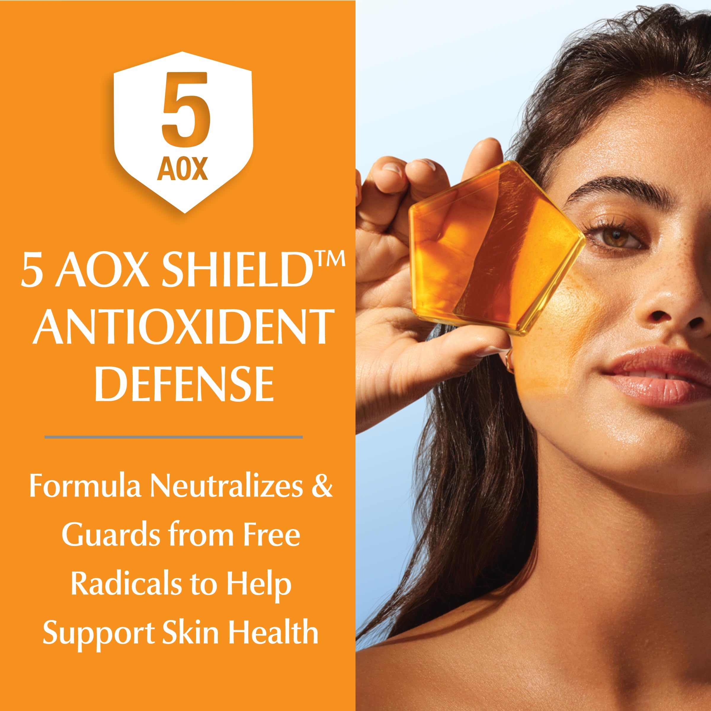 Eucerin ingredient label close-up highlighting antioxidant and hyaluronic acid benefits