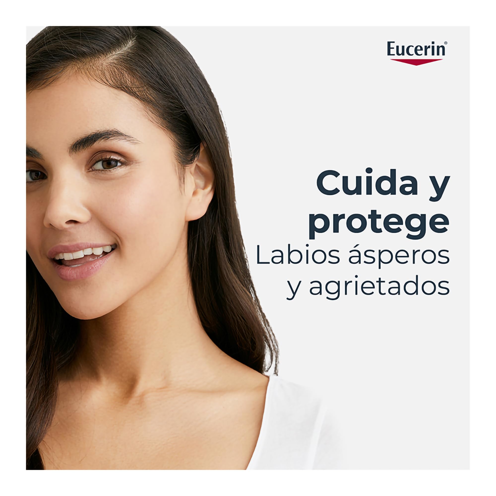 Eucerin Active Care for Lips on vanity showing daily skincare compatibility