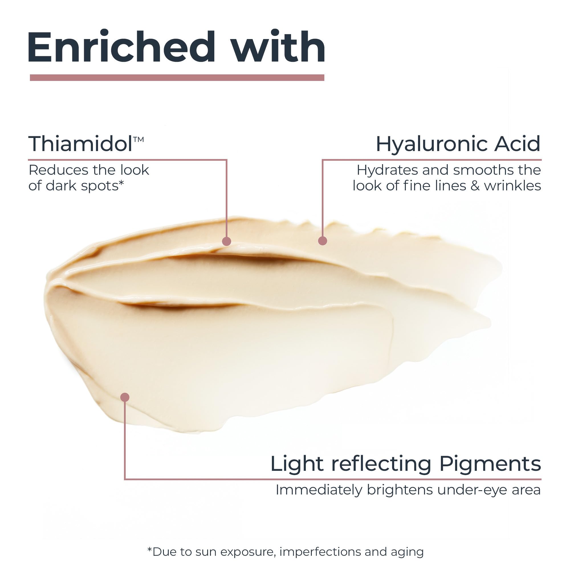 Applying Eucerin under eye demonstrating even coverage and soothing