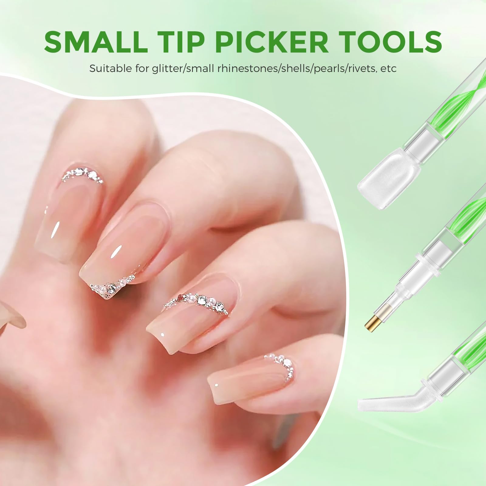 Eudaicful adhesive clay pressed on tip demonstrating secure pickup advantage