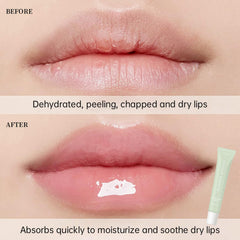 Eudivine lip butter in hand size comparison for travel-friendly convenience