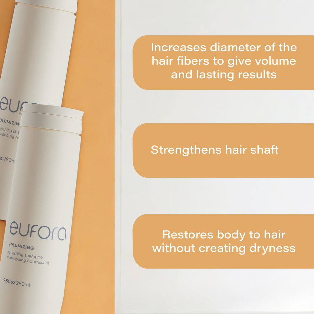 Eufora label close-up and pump detail highlighting easy dispensing