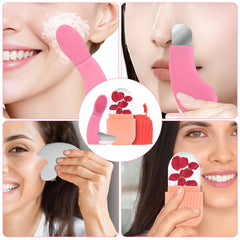 EUHBLE ice roller used under eye to reduce puffiness and soothe skin