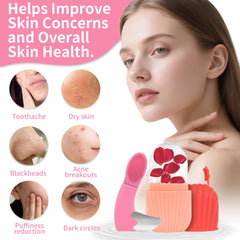 EUHBLE silicone cleansing brush close-up highlighting soft bristles and gentle cleanse