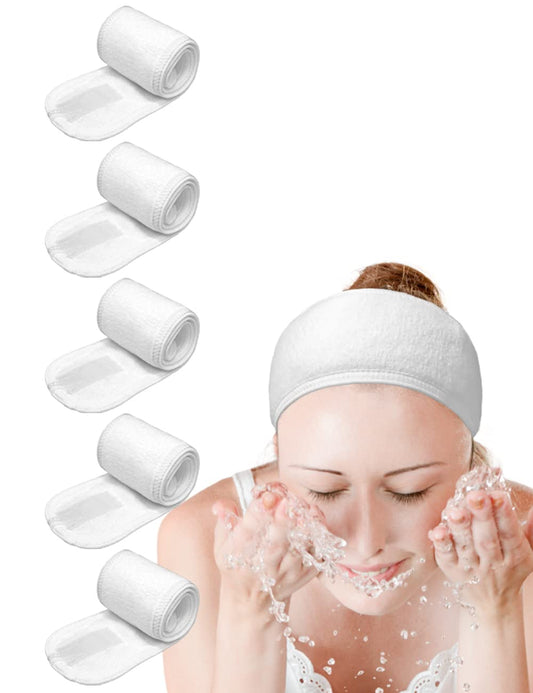 EUICAE front packaging showing five white headbands and clear labeling for easy storage
