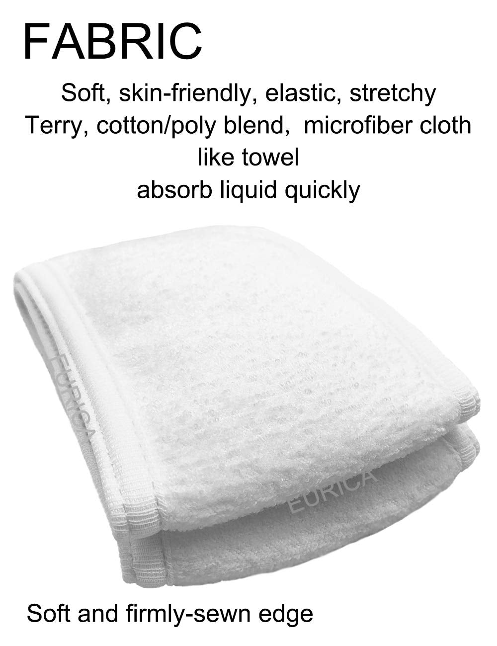EUICAE close-up terry cloth texture displaying soft absorbent fabric for gentle comfort
