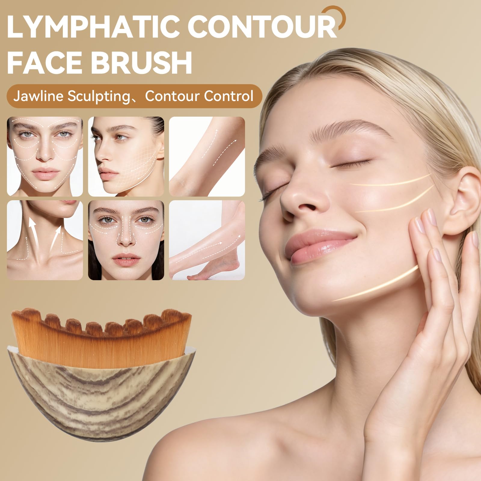 EULOGIST brush used under eye to reduce puffiness and brighten appearance