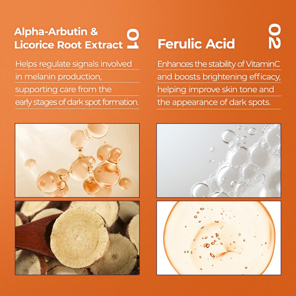EUNYUL ingredient layout with glutathione and niacinamide highlighting brightening support