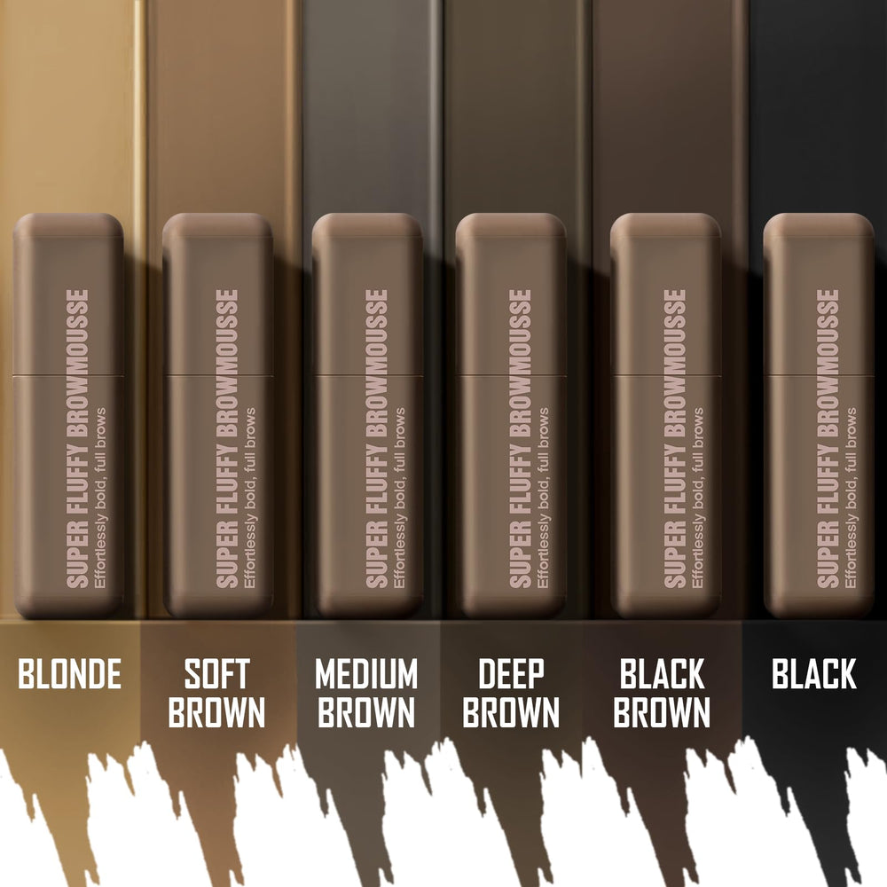Euphily swatches on skin displaying buildable Soft Brown shade options