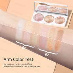 Euphily eyelid application demonstrating precise sparkle for eye definition