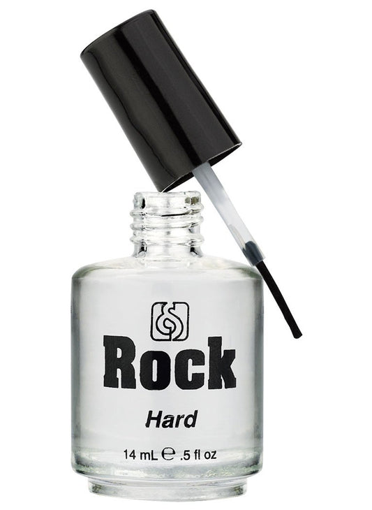 European Secrets bottle front view showing clear nail hardener benefit