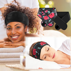 Eurzom woman sleeping wearing wrap to protect hair overnight and preserve styles