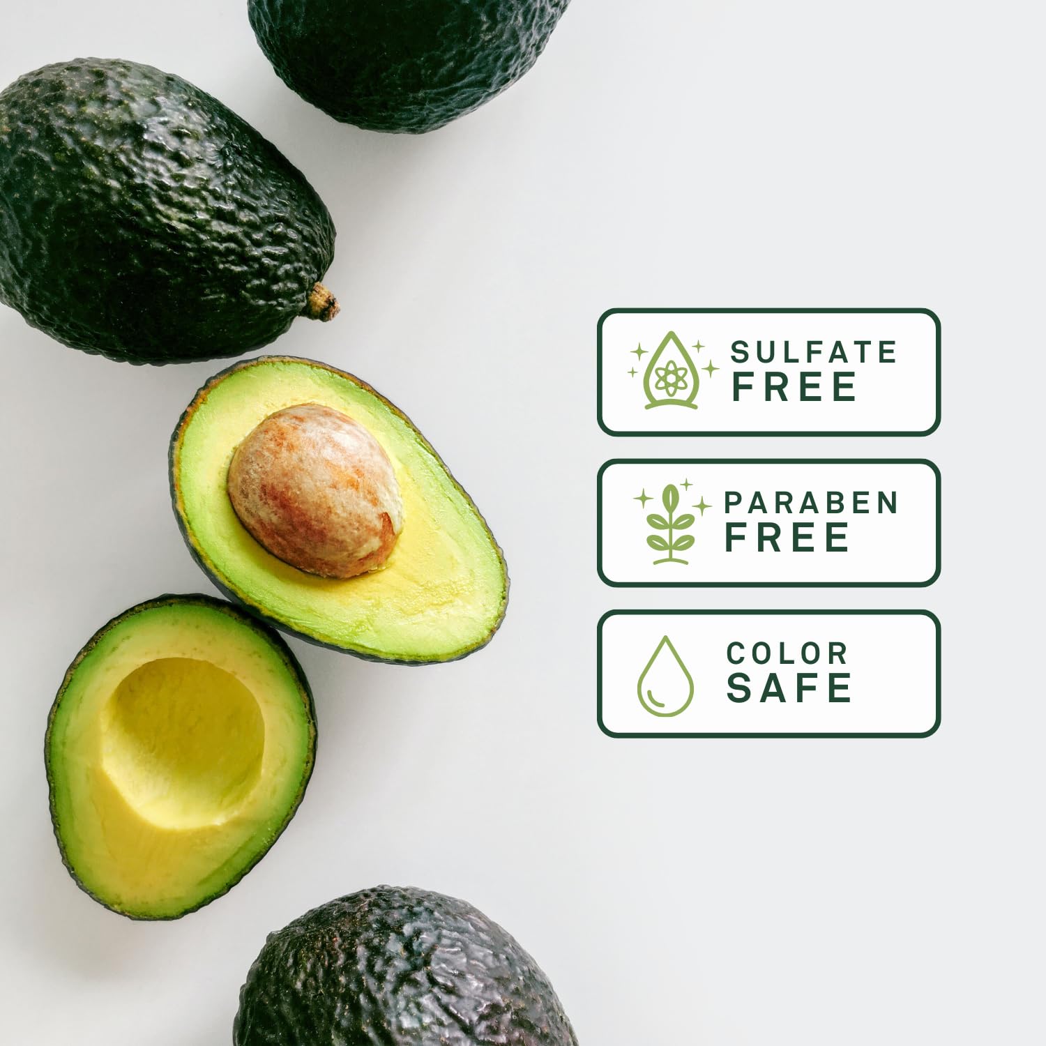 EVA + AVO bottle held in hand to display size and ergonomic pump benefit