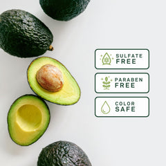 EVA + AVO bottle held in hand to display size and ergonomic pump benefit