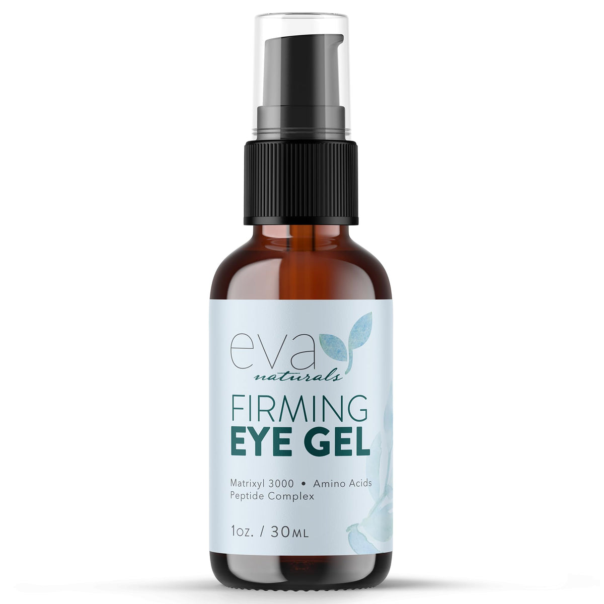 Eva Naturals front packaging showing product and claim, promotes refreshed eyes
