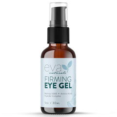 Eva Naturals front packaging showing product and claim, promotes refreshed eyes