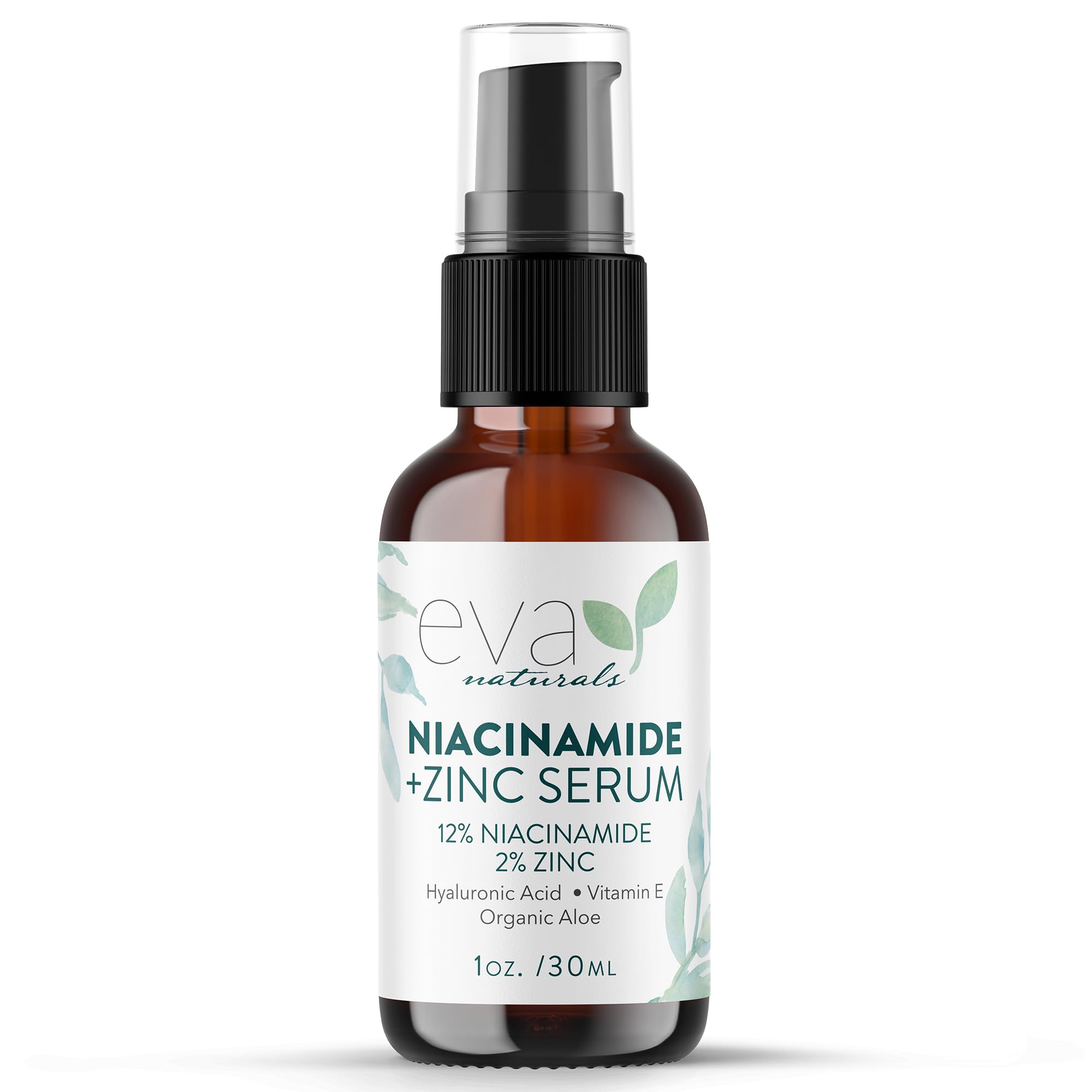 Eva Naturals front bottle view showing label and size, communicates trustworthy formulation