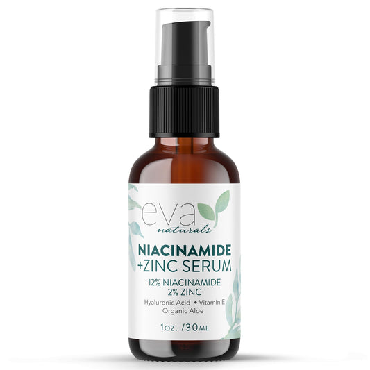 Eva Naturals front bottle view showing label and size, communicates trustworthy formulation