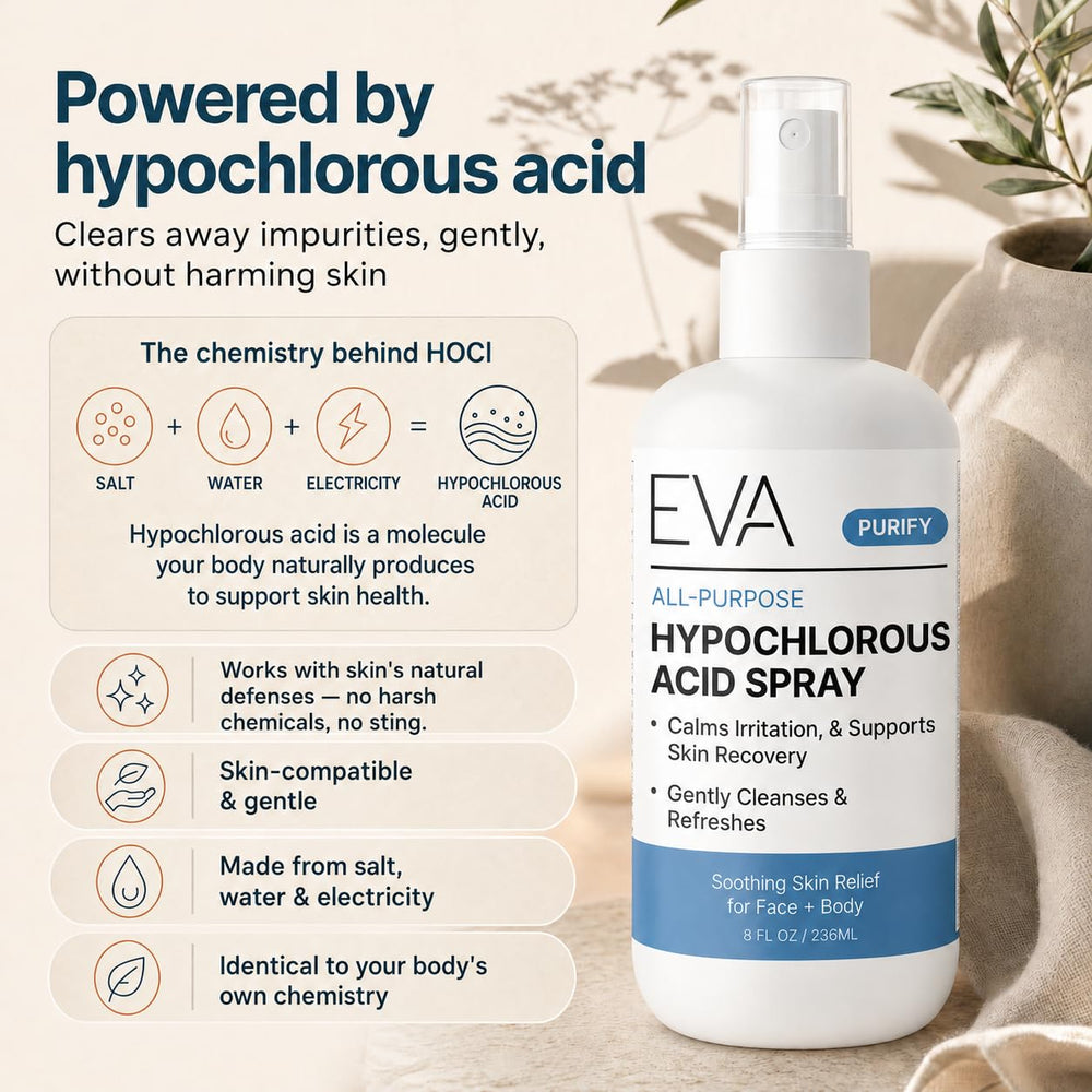 Eva Naturals 8 oz bottle in a travel kit, convenient portability