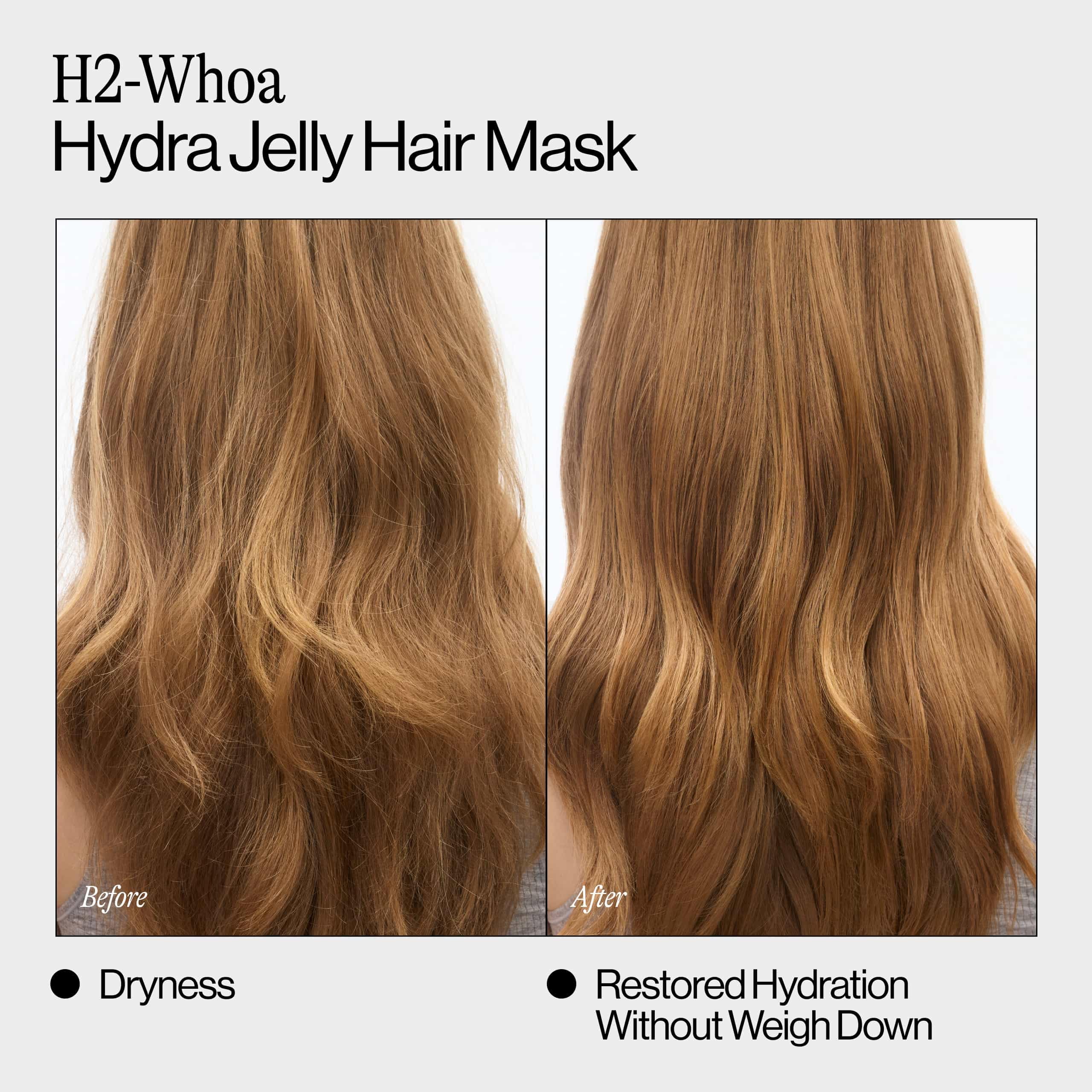Eva NYC applying mask to mid-lengths and ends, improves manageability benefit