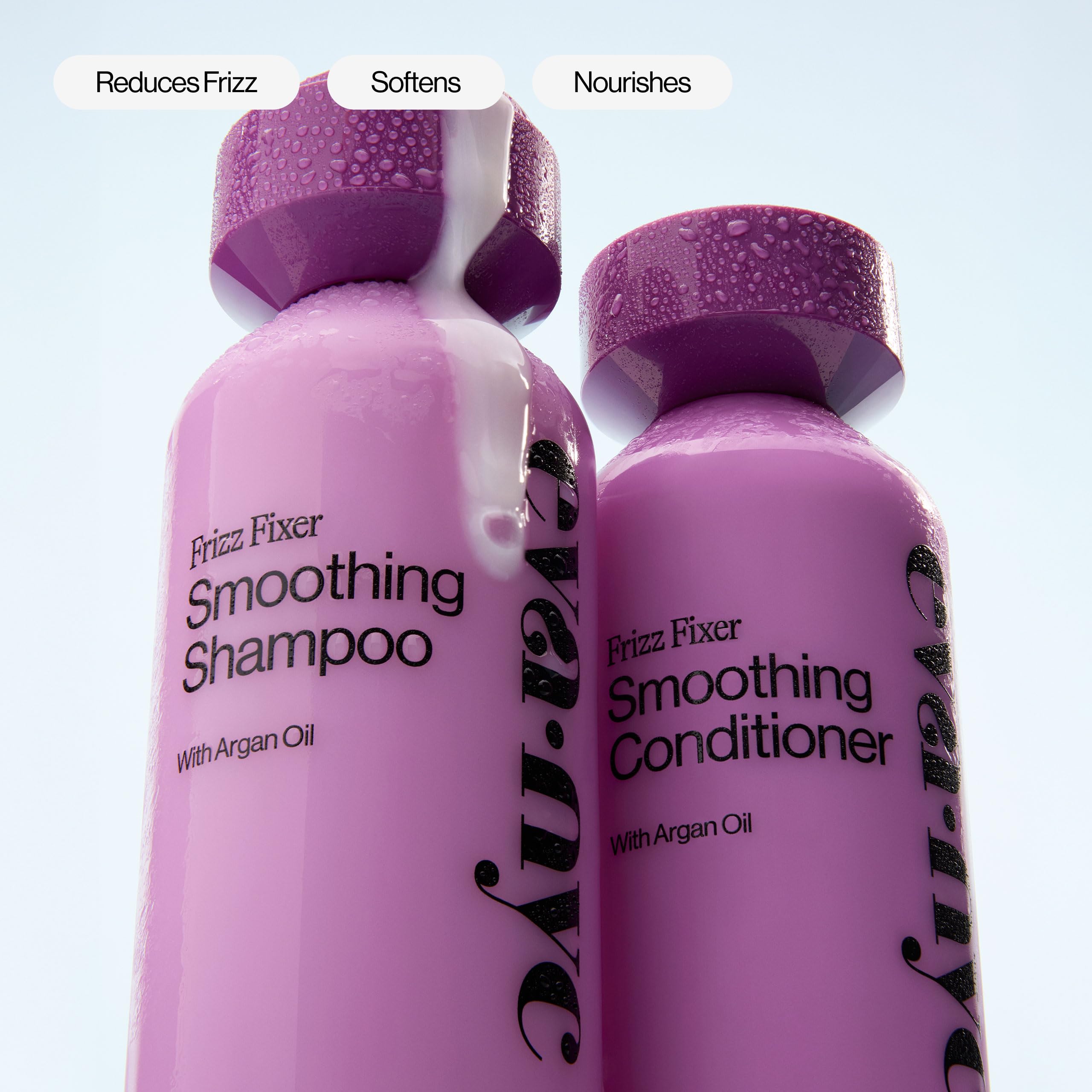 EVA·NYC conditioner pouring on hand for easy application benefit