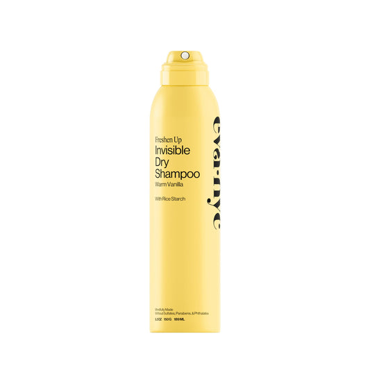 Eva NYC front packaging showing invisible dry shampoo can and label benefits