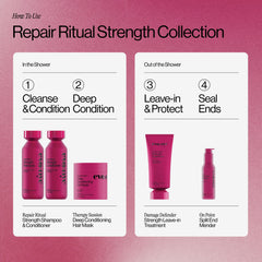 EVA·NYC shampoo paired with conditioner illustrating repair system