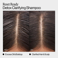 EVA·NYC shampoo lather close-up showing lightweight foam and clarifying action