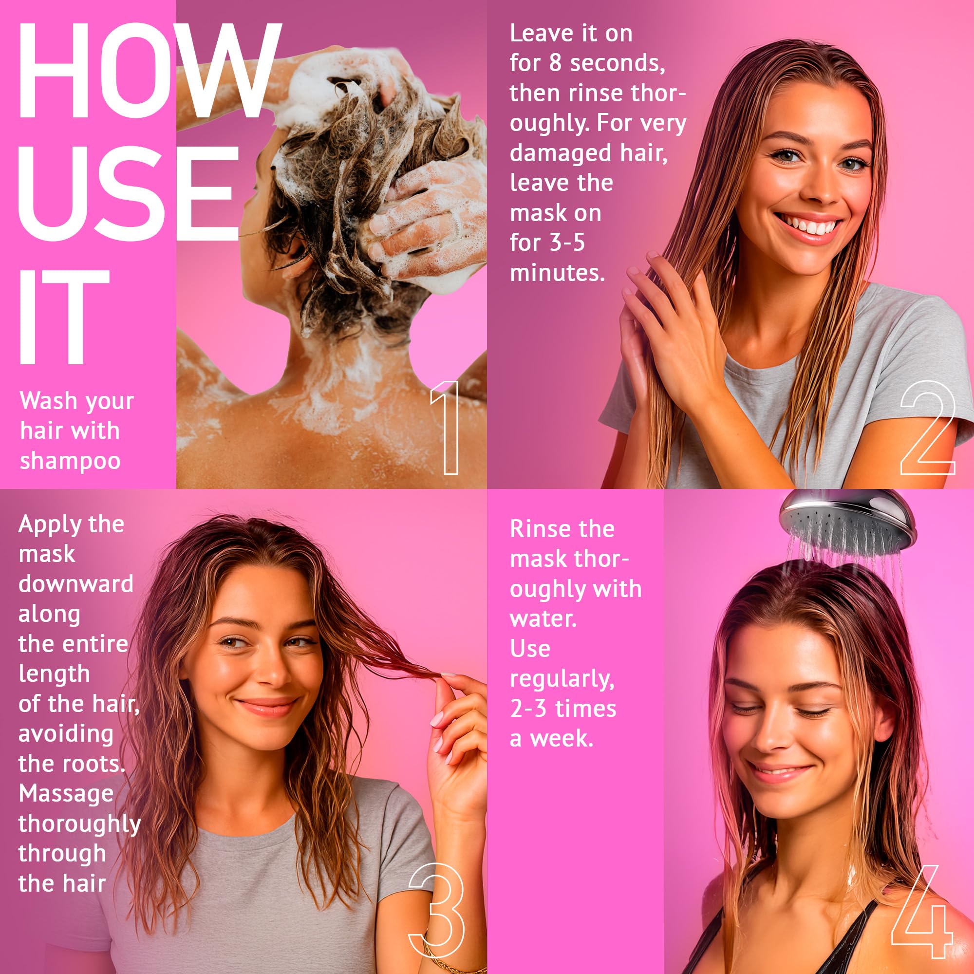 EVATSU label and ingredients close-up highlighting keratin and biotin benefit