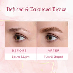 Evdayam on model in natural daylight showing long-lasting, waterproof brow definition