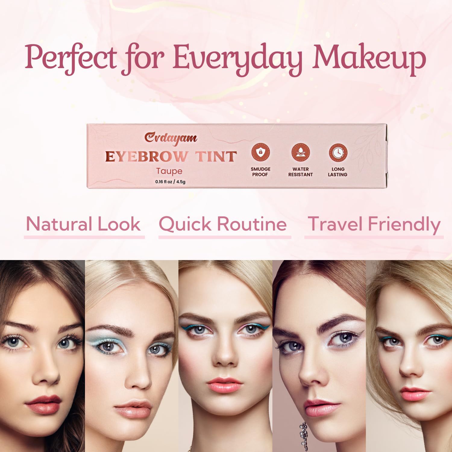 Evdayam packaging label and ingredients emphasizing vegan, cruelty-free benefit
