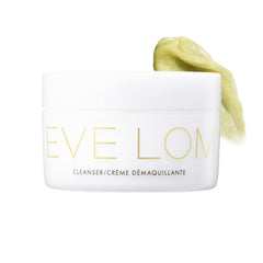 EVE LOM front jar showing product and clean design with cleansing benefits