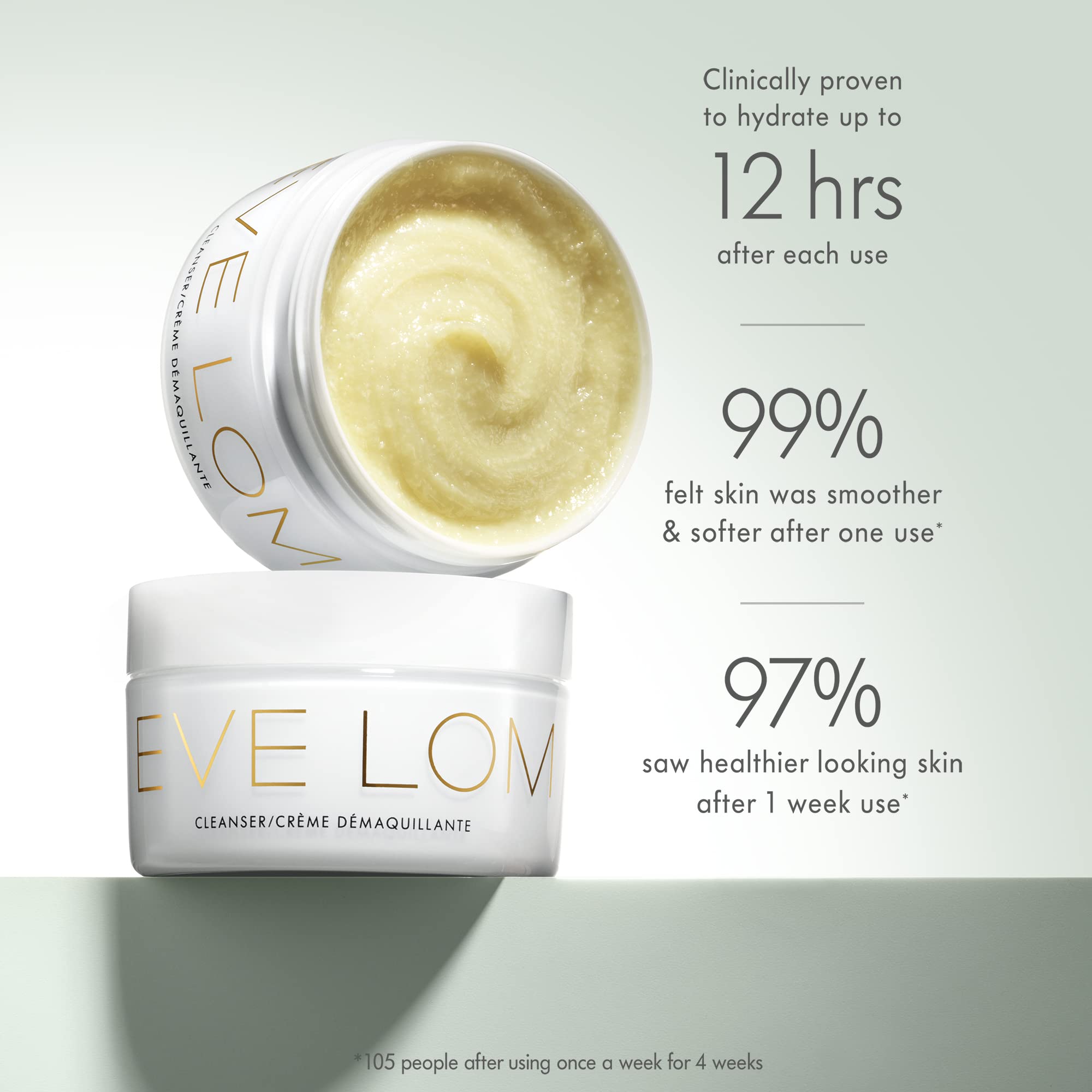 EVE LOM label and ingredients panel showing transparency and product trust