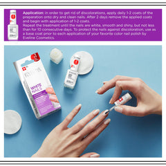 EVELINE COSMETICS on hand model showing natural-looking brighter nails