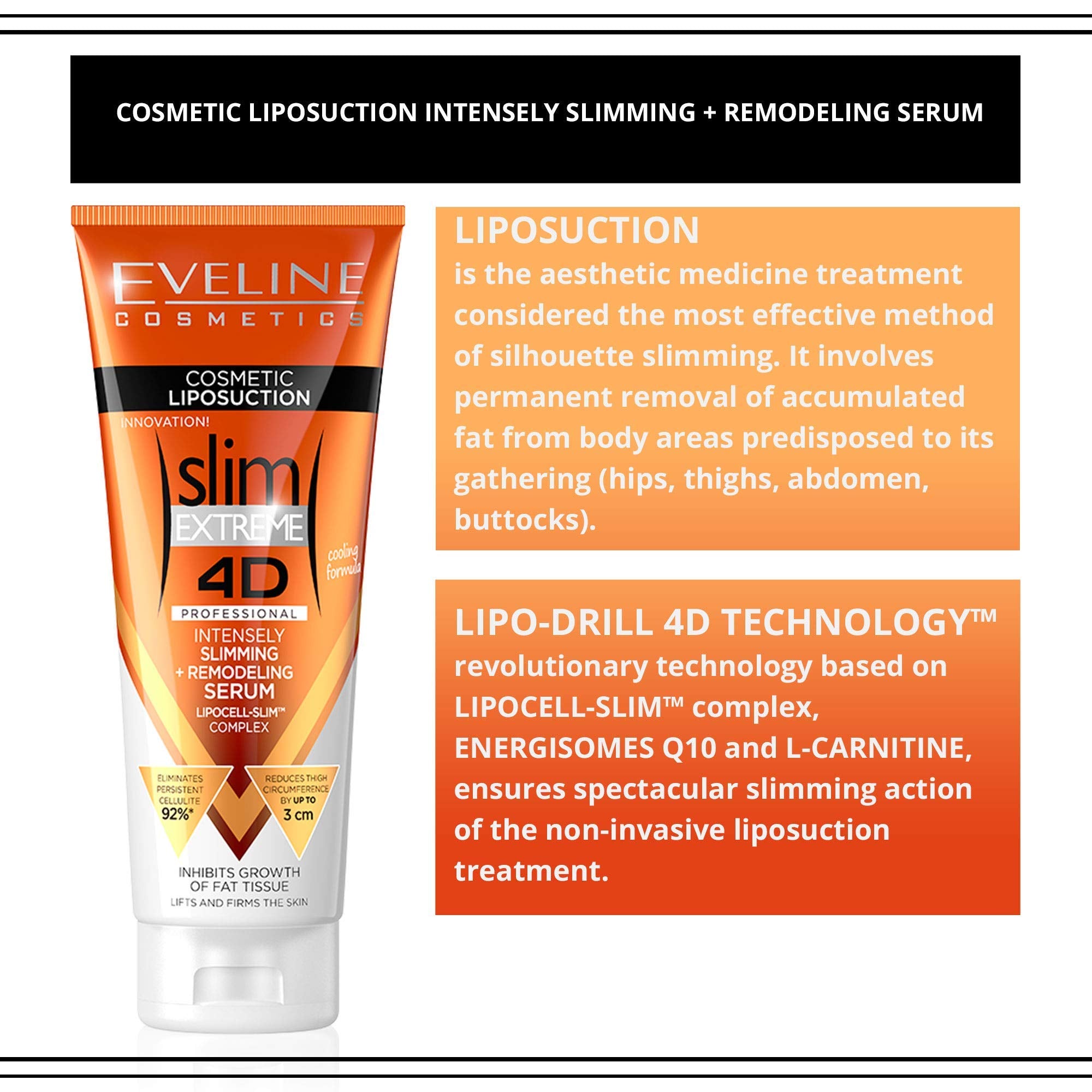 EVELINE COSMETICS pump dispense close-up demonstrating easy controlled application and hygienic use