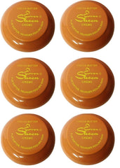 Ever Sheen 8.5oz jar beside a ruler showing true size and travel-friendly benefit