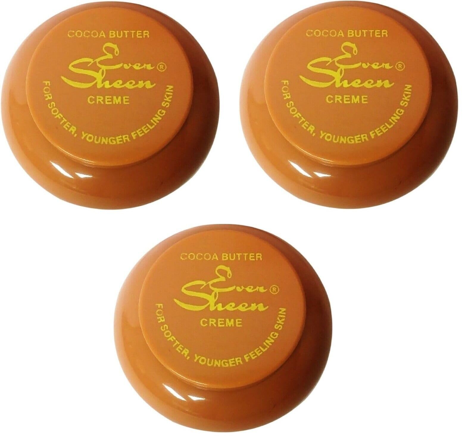 Hand applying Ever Sheen creme to skin demonstrating fast absorption and softness